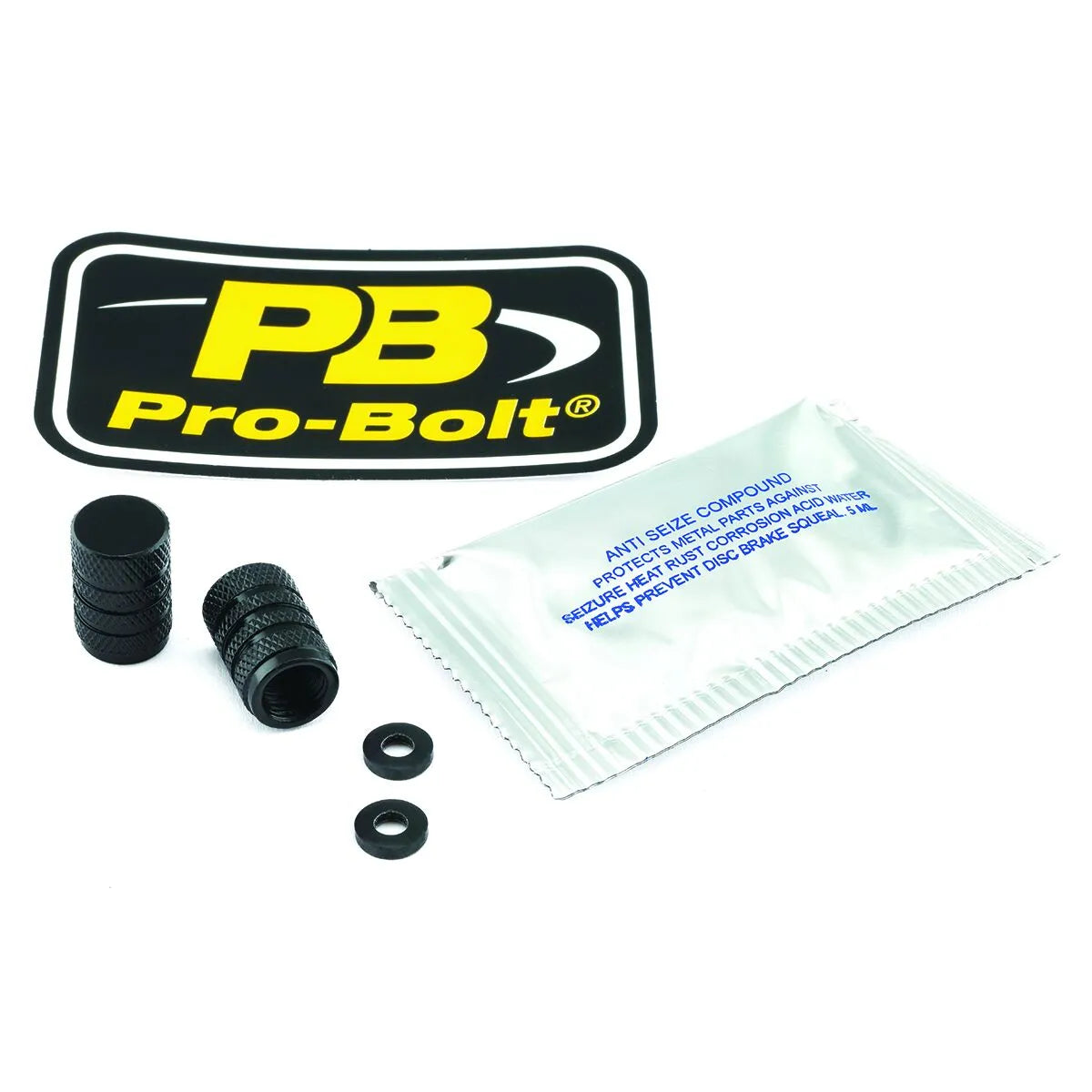 PRO BOLT Aluminium Valve Stem Cap - Universal Fit