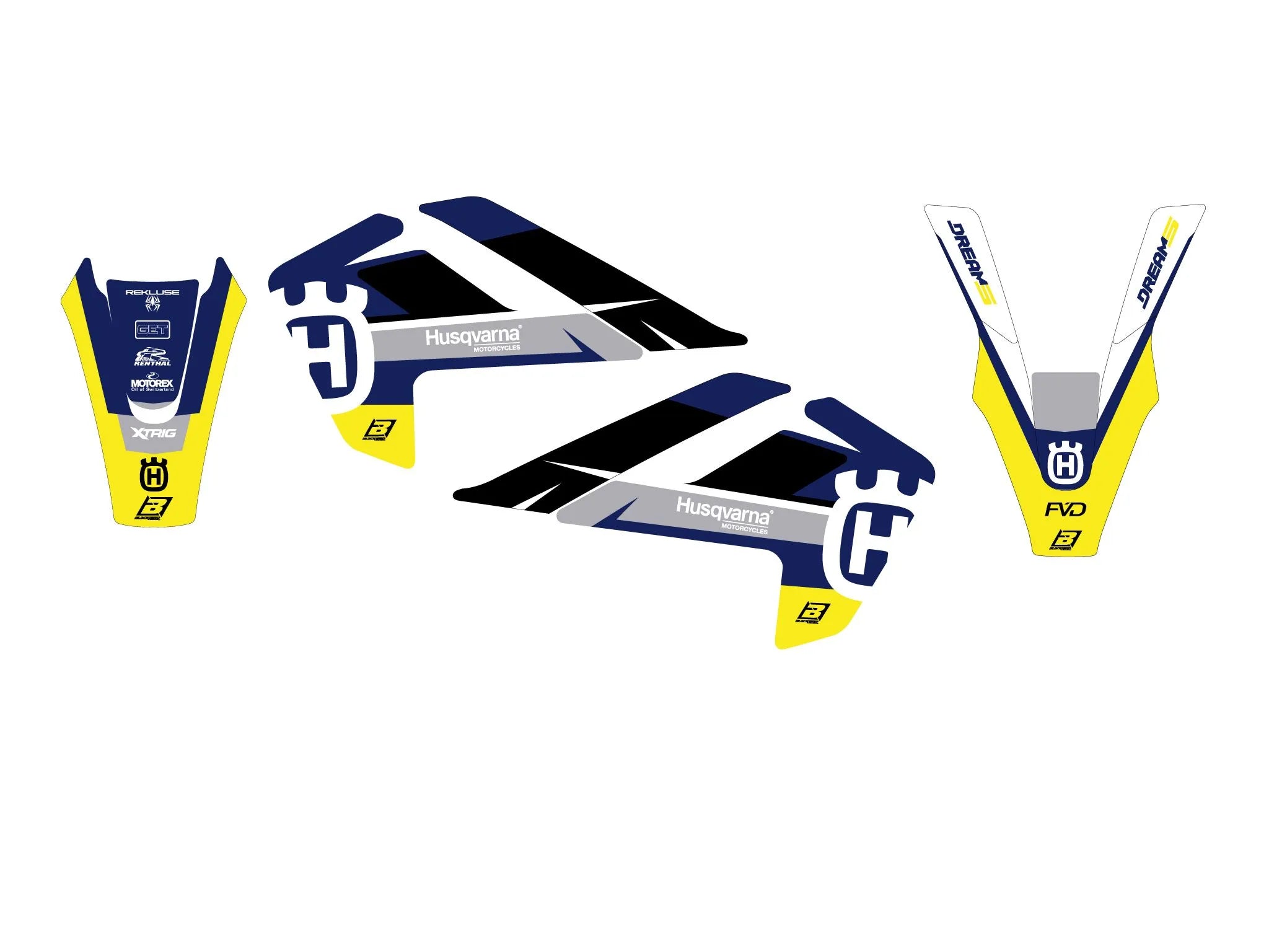 Blackbird Racing Dream 5 Graphic Kit For Husqvarna