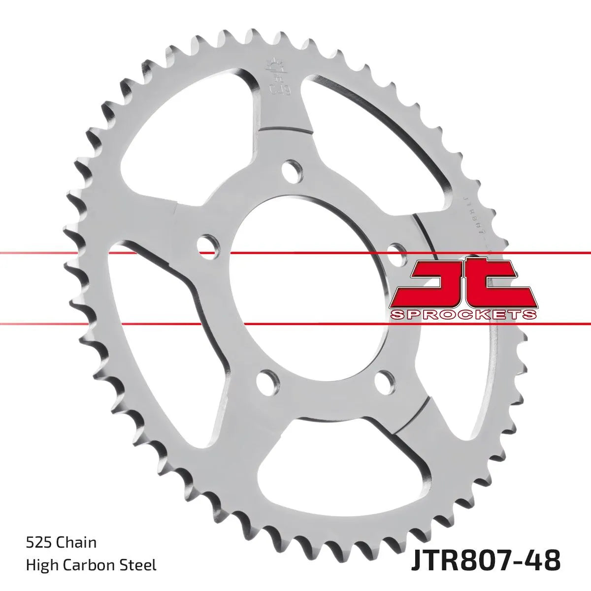 Jt Sprockets Rear Sprocket - 525 - 48t - Black Zinc