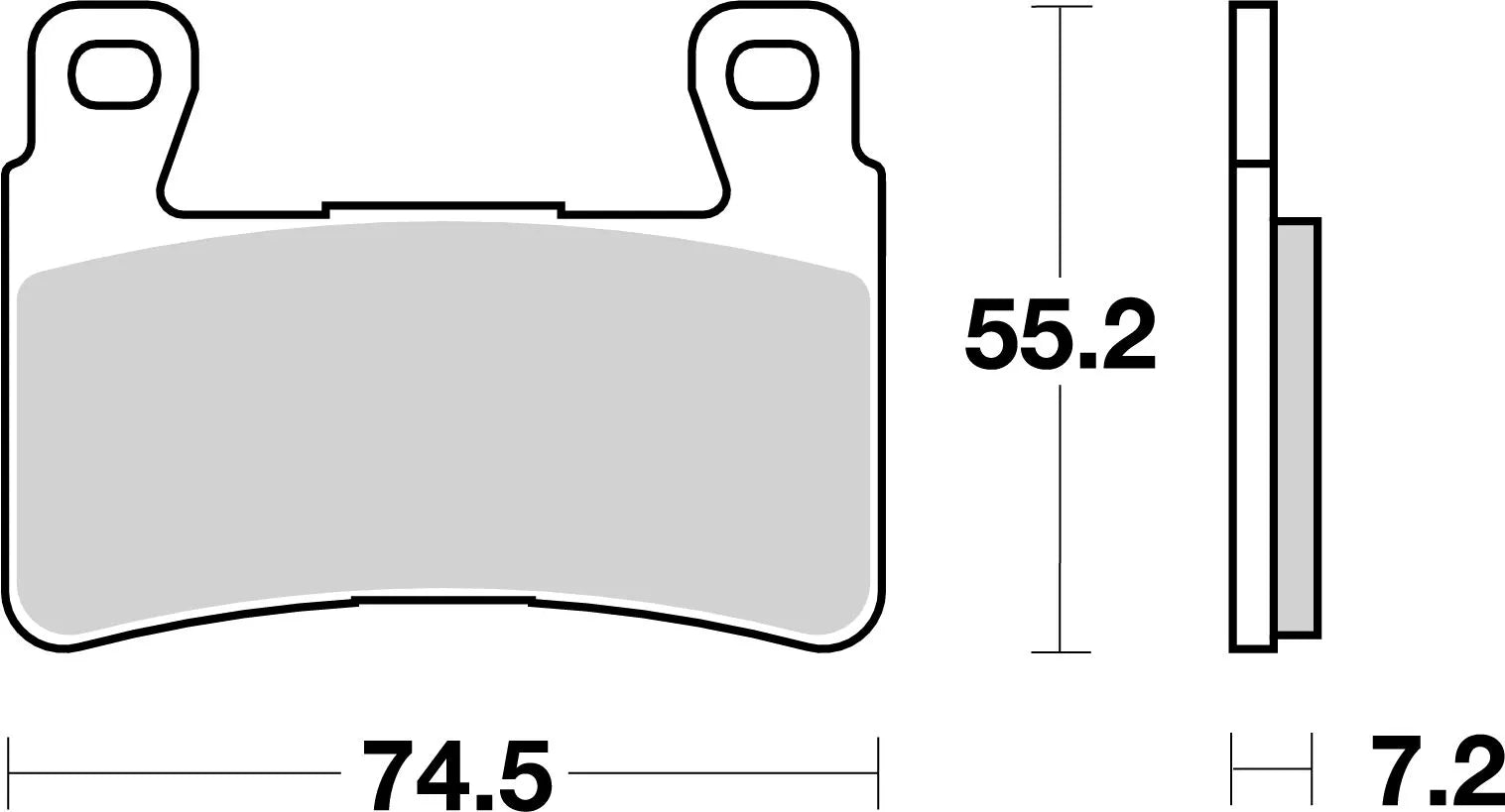 Sbs Hf Street Ceramic Brake Pads For Street & Cruising - Front
