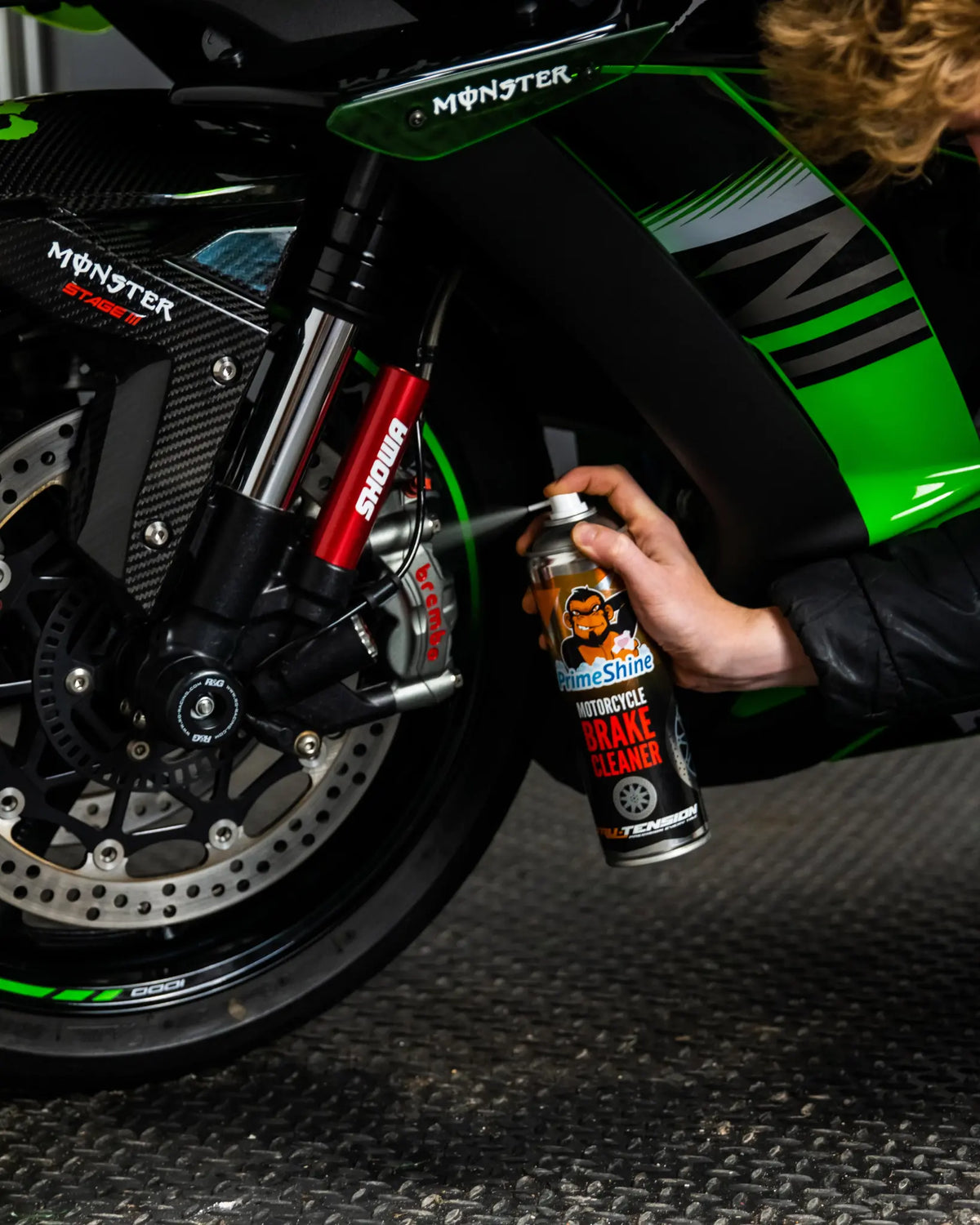 Tru-Tension PrimeShine Brake Cleaner 500ml for Motorcycle