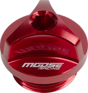 Moose Offroad Oil Filter Plug - Red Anodized
