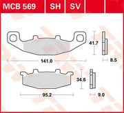 Trw Sv Series Sintrade Bromsbelägg - Fram - Fram & Bak