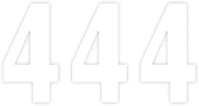 Factory Effex Pro Numbers Plate Graphic 4 White