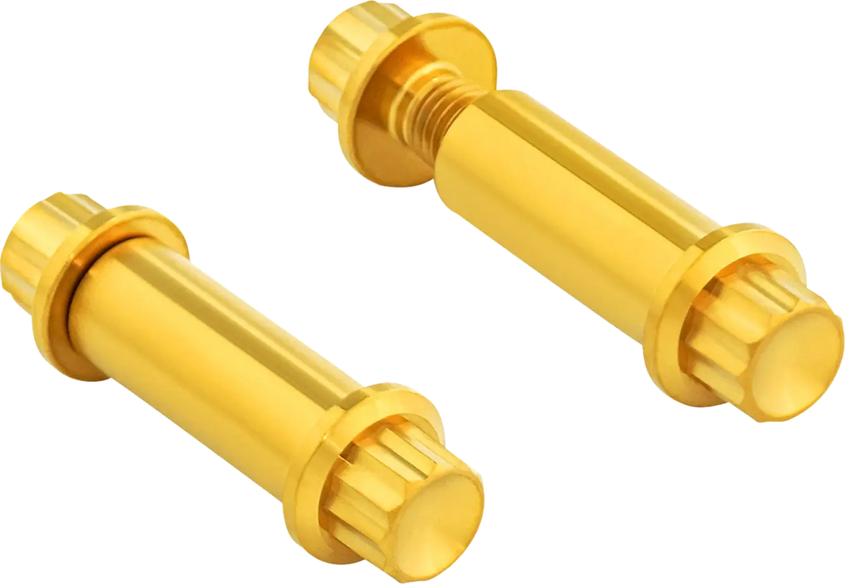 Arlen Ness Titanium 12-Point Foot Peg Bolt Kit Gold Standard