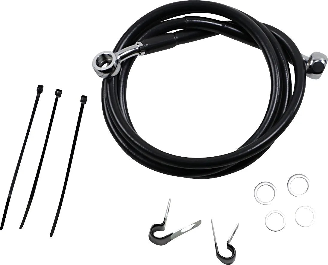 Drag Specialties Förlängd Bromsslang Kit 47.25" Svart Vinyl