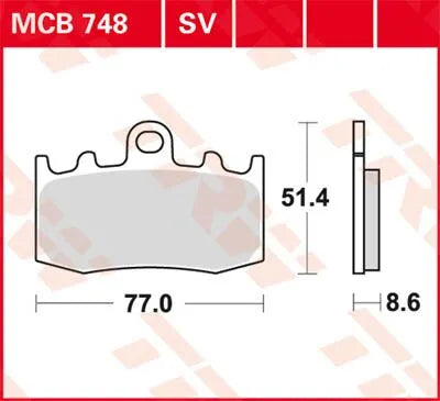 Trw Sv Series Sintered Brake Pads For Front Brake - Front