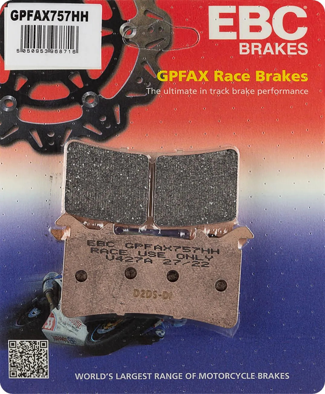 Ebc Gpfax Series Race Sintered Bromsbelägg För Racerbana - Fram