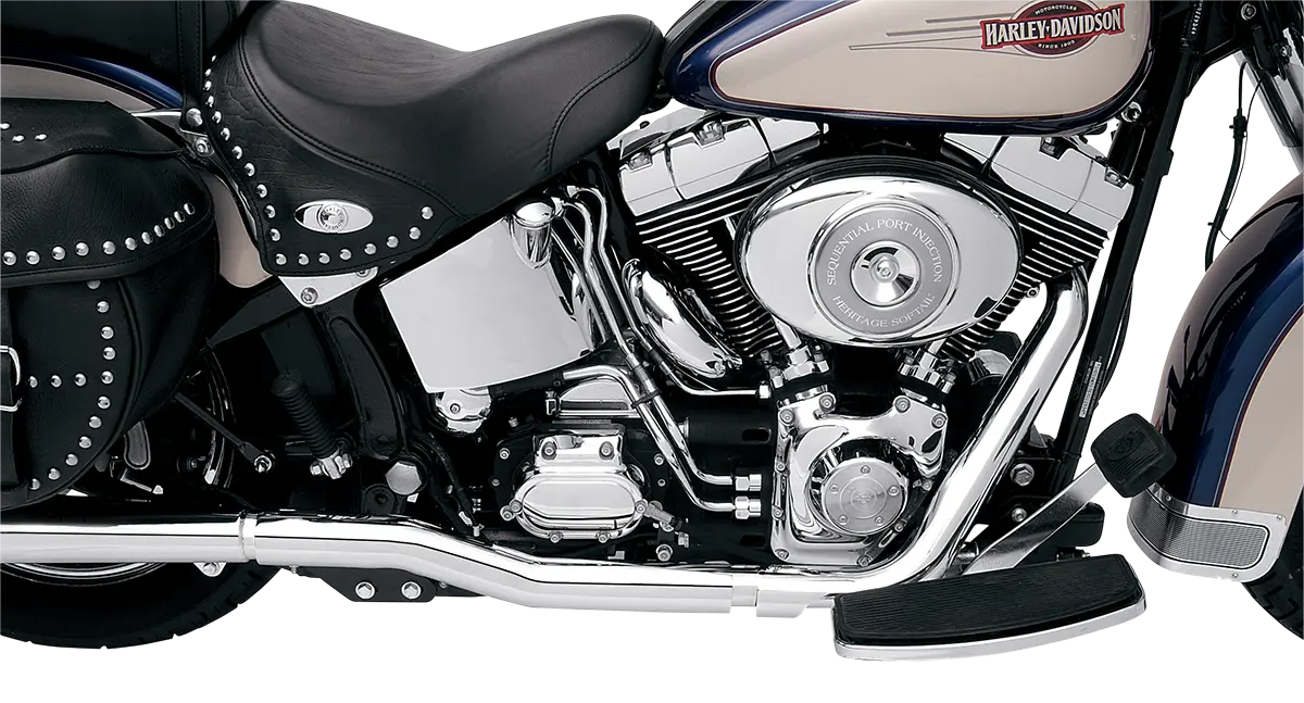 Bassani Xhaust Power Curve True-Dual Grenrör För Softail