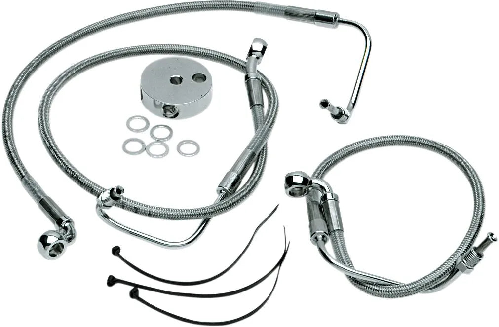 Drag Specialties Bromsslang Kit i Rostfritt Stål