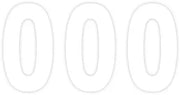 Factory Effex Pro Numbers Plate Graphic - White 4"