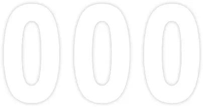 Factory Effex Pro Numbers Plate Graphic - White