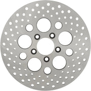 Drag Specialties Rostfritt Stål Borrad Bromsskiva - Bak