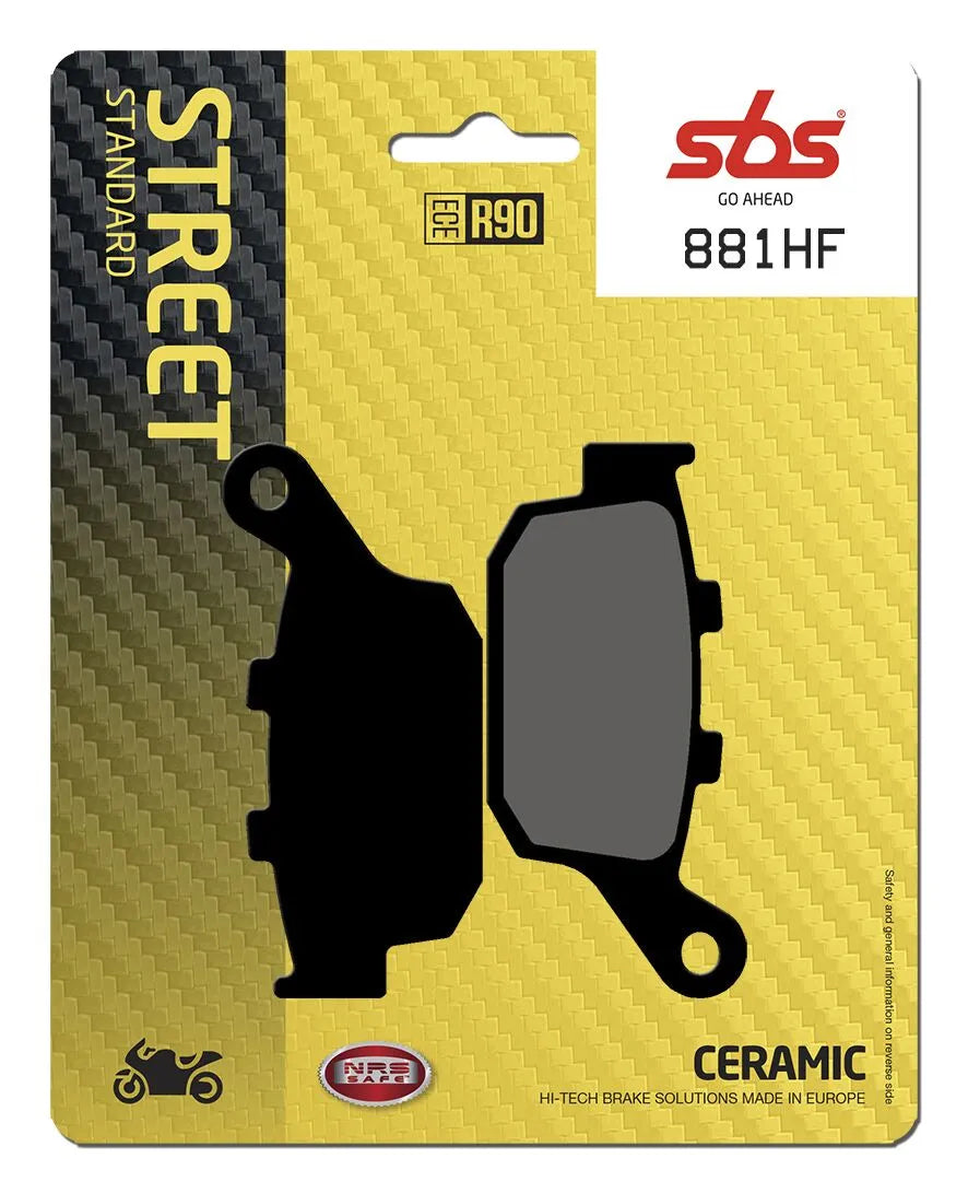 Sbs Hf Street Ceramic Brake Pads For Street Bikes - Rear