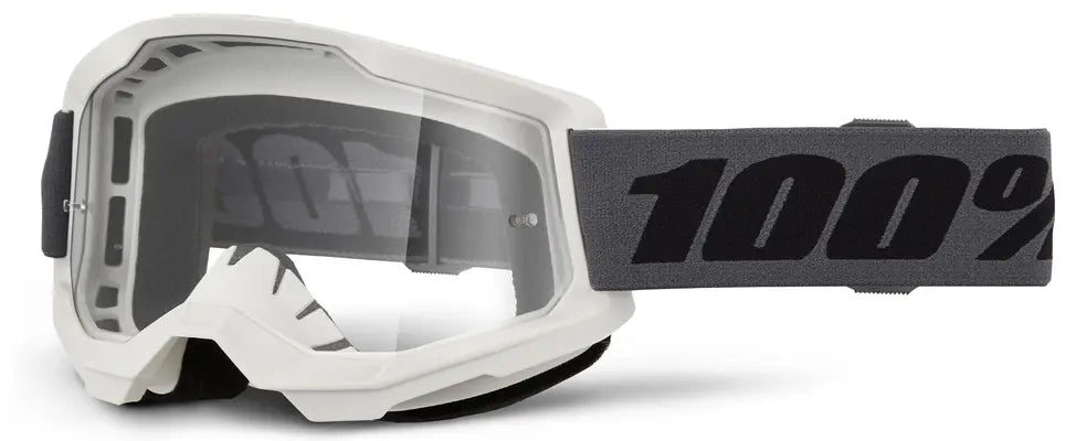 100% Strata 2 Goggle Grey Clear Lens