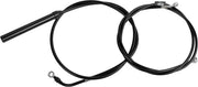 La Choppers Black Vinyl Handlebar Cable Kit for Ape Hangers