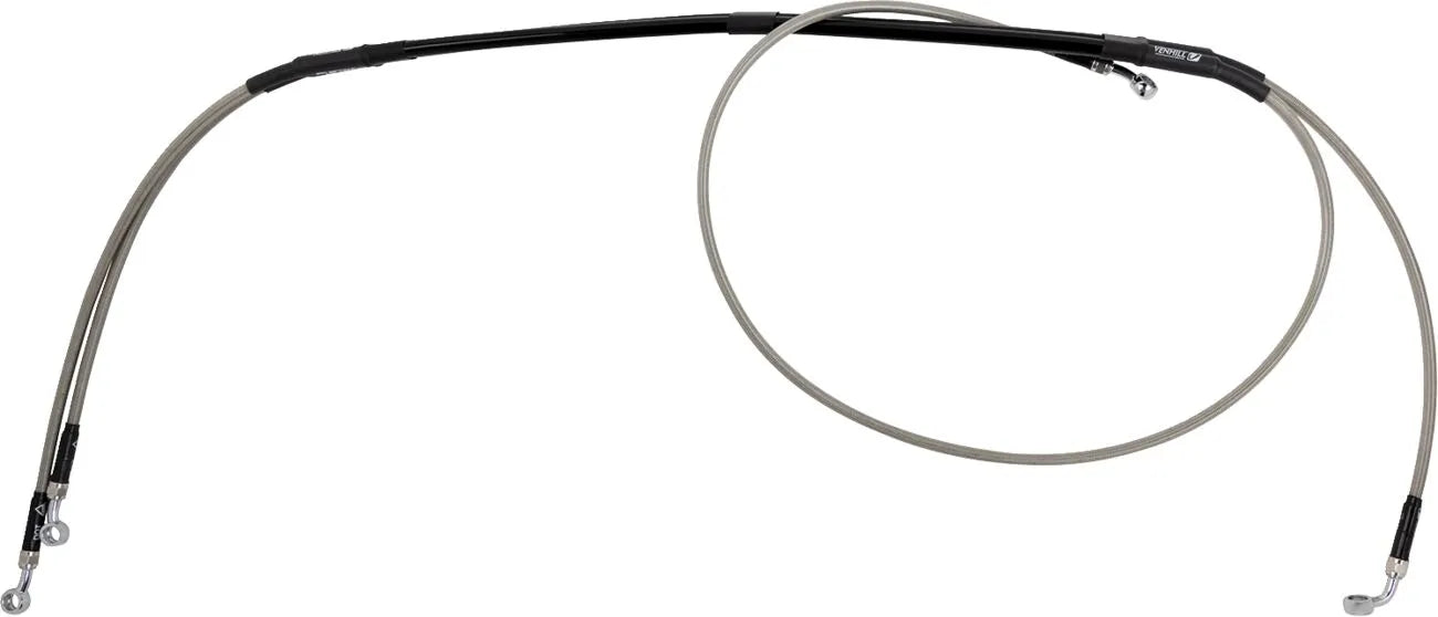 Moose Offroad Stainless Steel Braided Brake Line Front