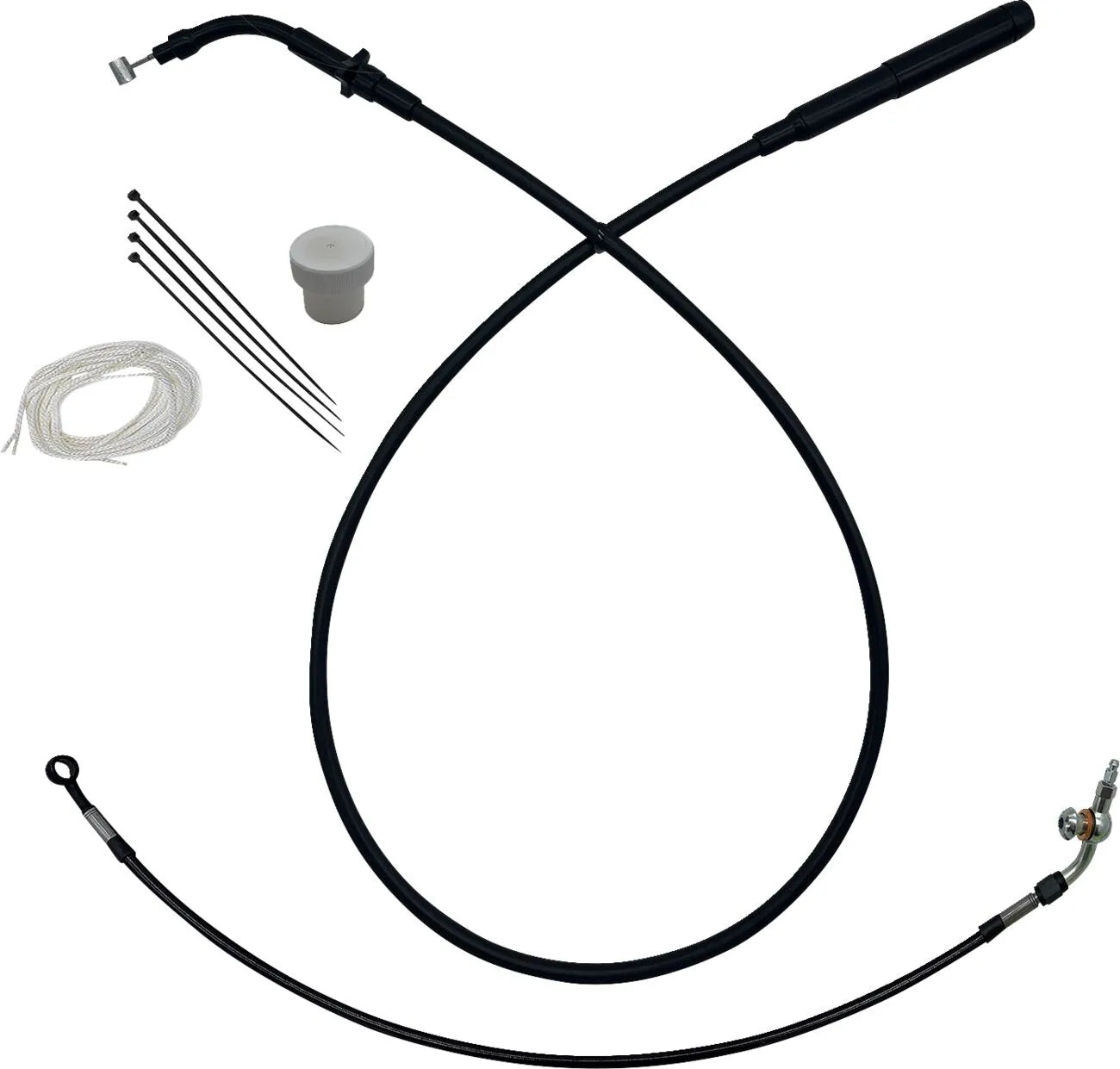 Fat Baggers Inc. EZ Install Handlebar Cable Kit for Ape Hangers
