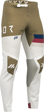 Thor Sportmode League Pants - Light Gray/Tan/White/Navy/Maroon
