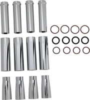 Arlen Ness Pushrod Tube Cover Kit - Chrome