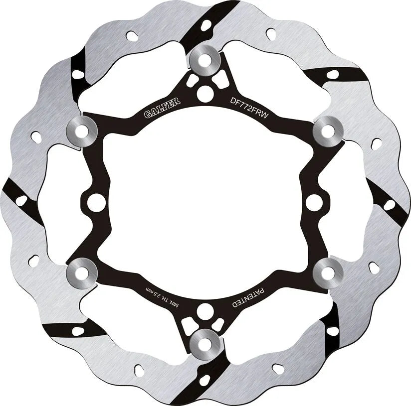 Galfer Floating Wave Grooved Brake Rotor - Front