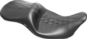 Le Pera Maverick Seat - Black Vinyl - For Harley Davidson