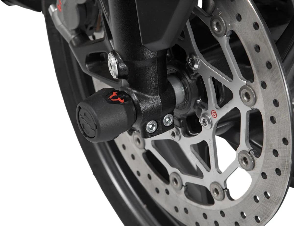 Sw-motech Front Axle Slider Set For Motorcycle Protection