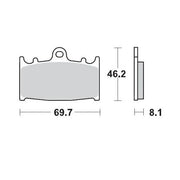 Moto-master Racing Gp Sinterpro Offroad Brake Pads - Front