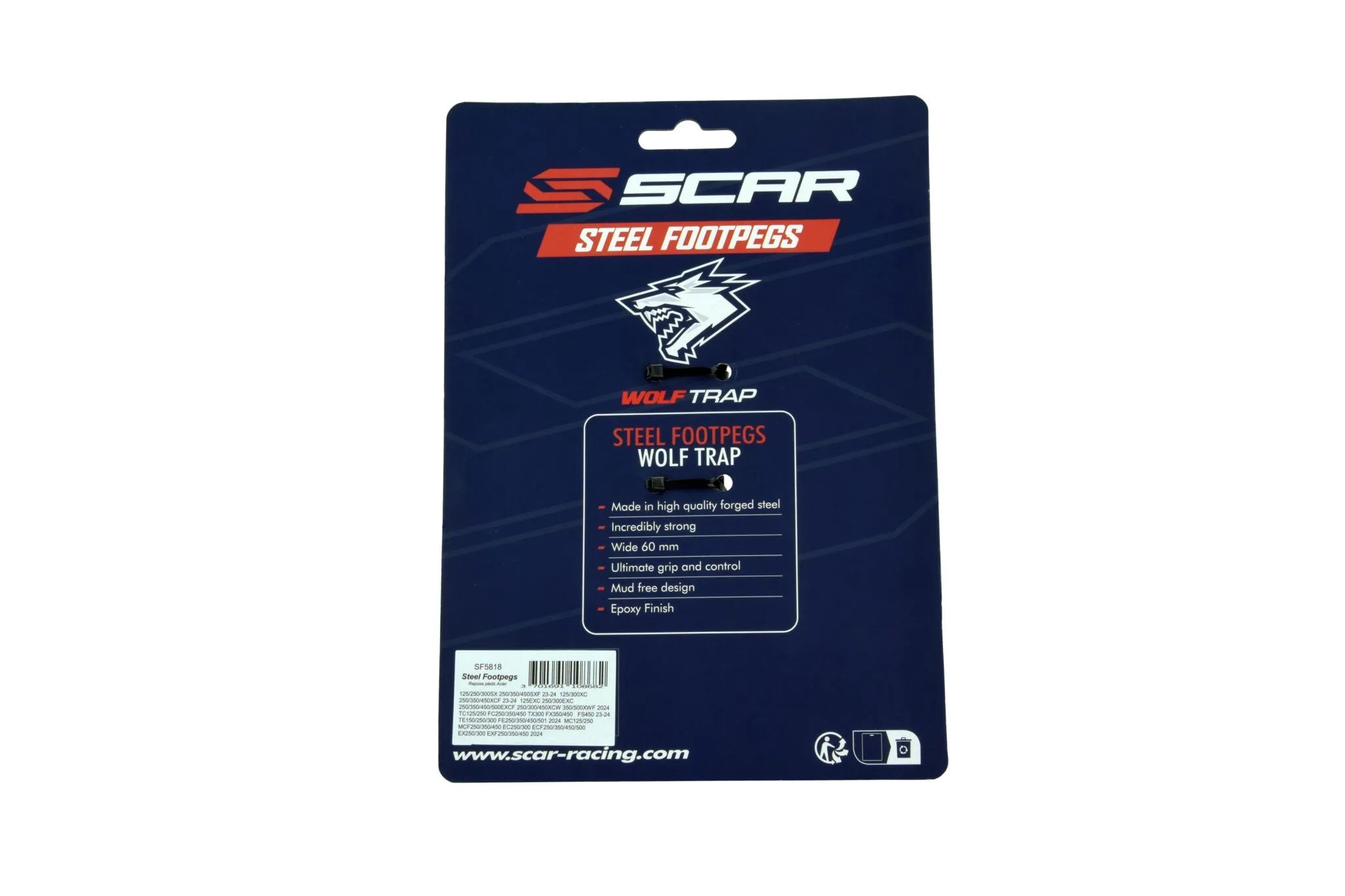 Scar Standard Footpegs - Enhanced Grip & Control