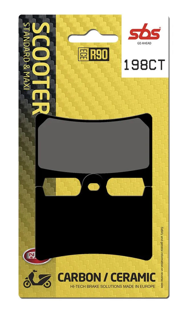 Sbs Ct Scooter Carbon Tech Organic Brake Pads Set - Front