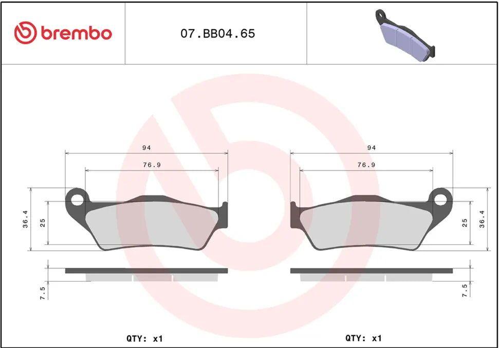 Brembo Genuine Sinter Prime Line Brake Pads
