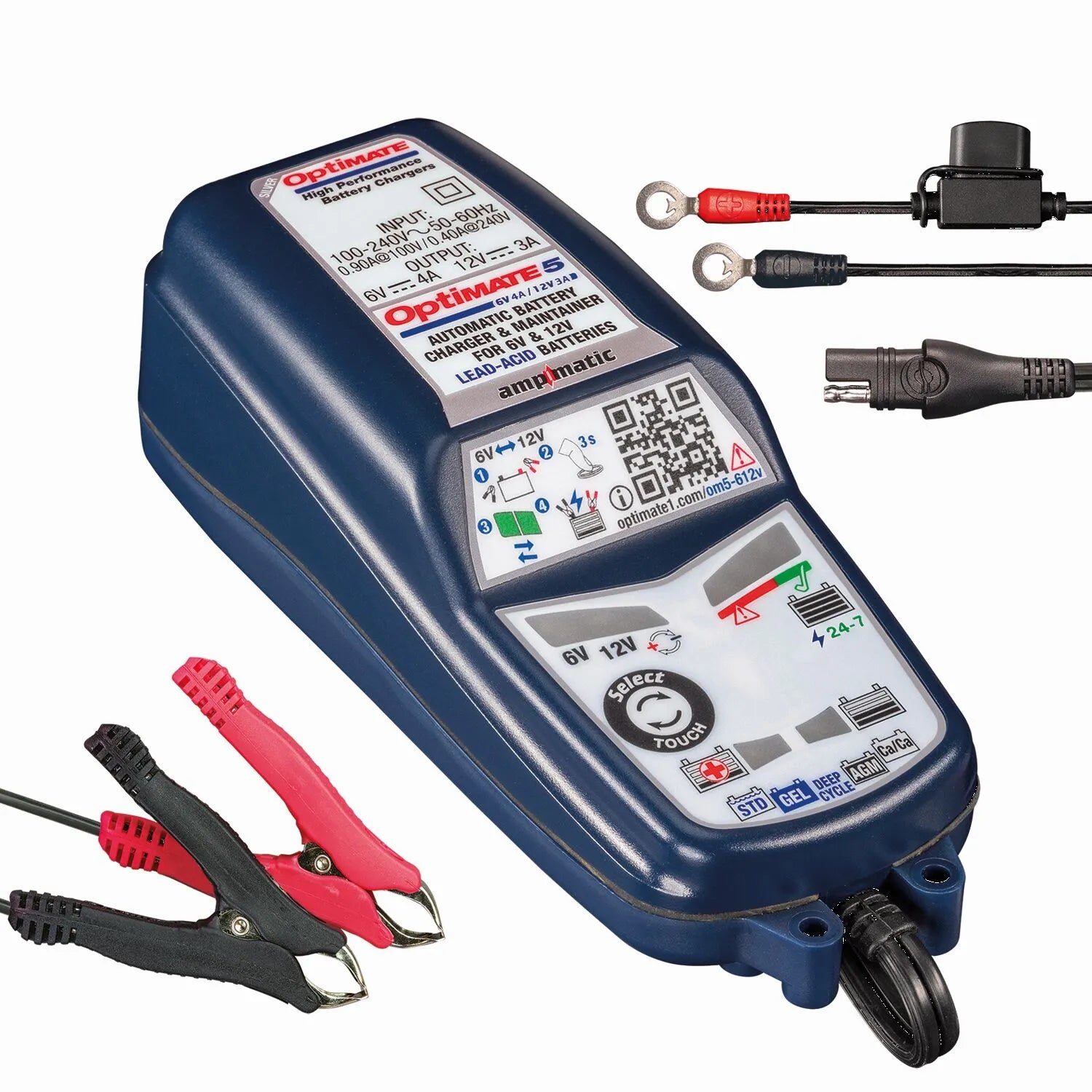 Tecmate Optimate 5: 6v/12v Battery Charger