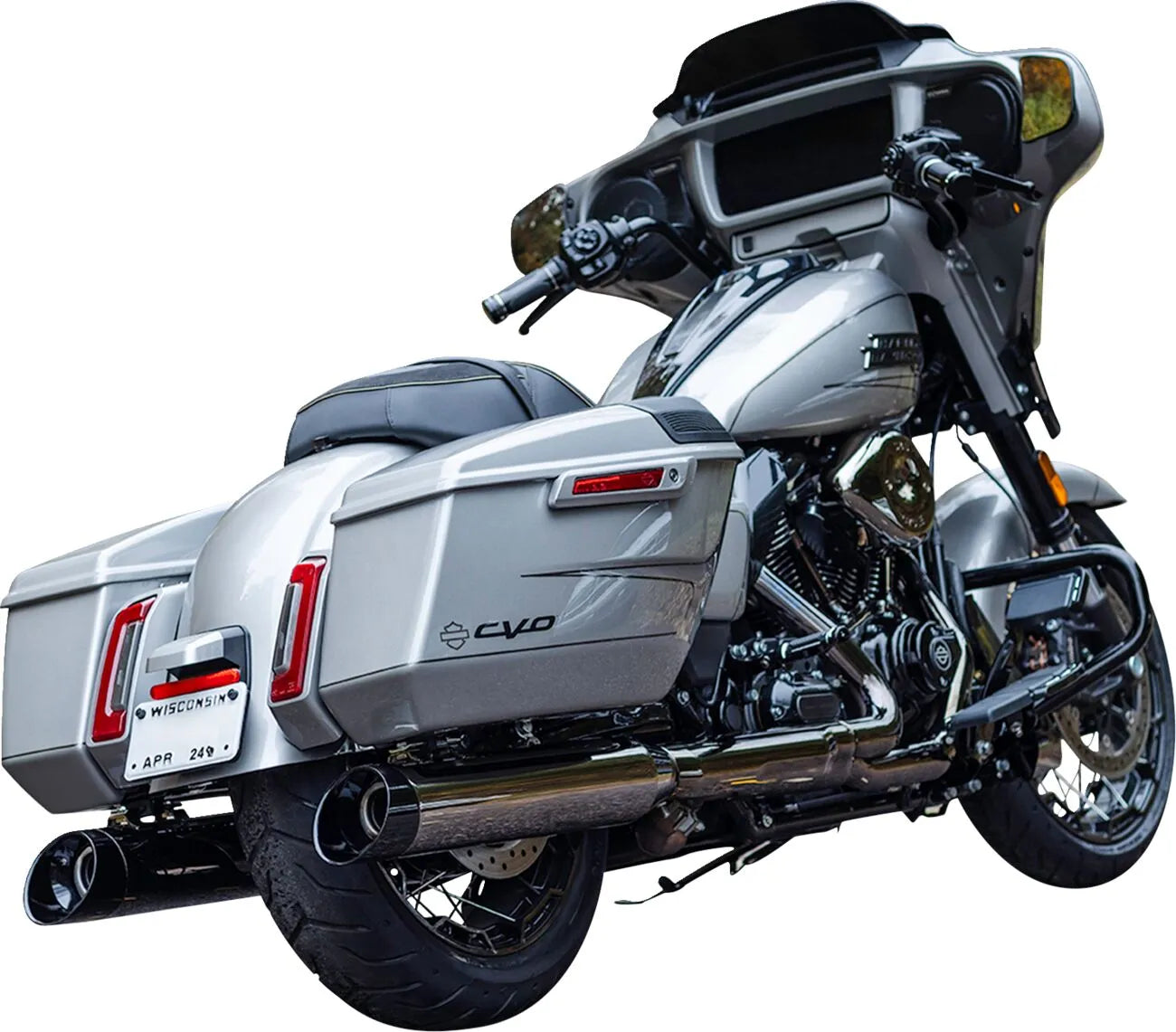 S&S Cycle Mk45 Performance Slip-On Avgasrör - Lava Chrome