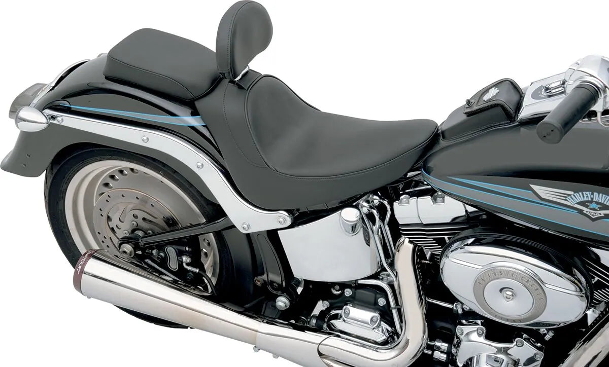 Drag Specialties Backrest Compatible Solo Seat - For Harley Davidson