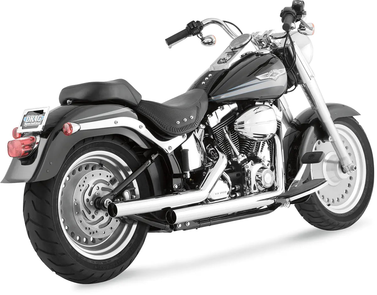 Vance & Hines Straightshots Exhaust System Chrome for Softail