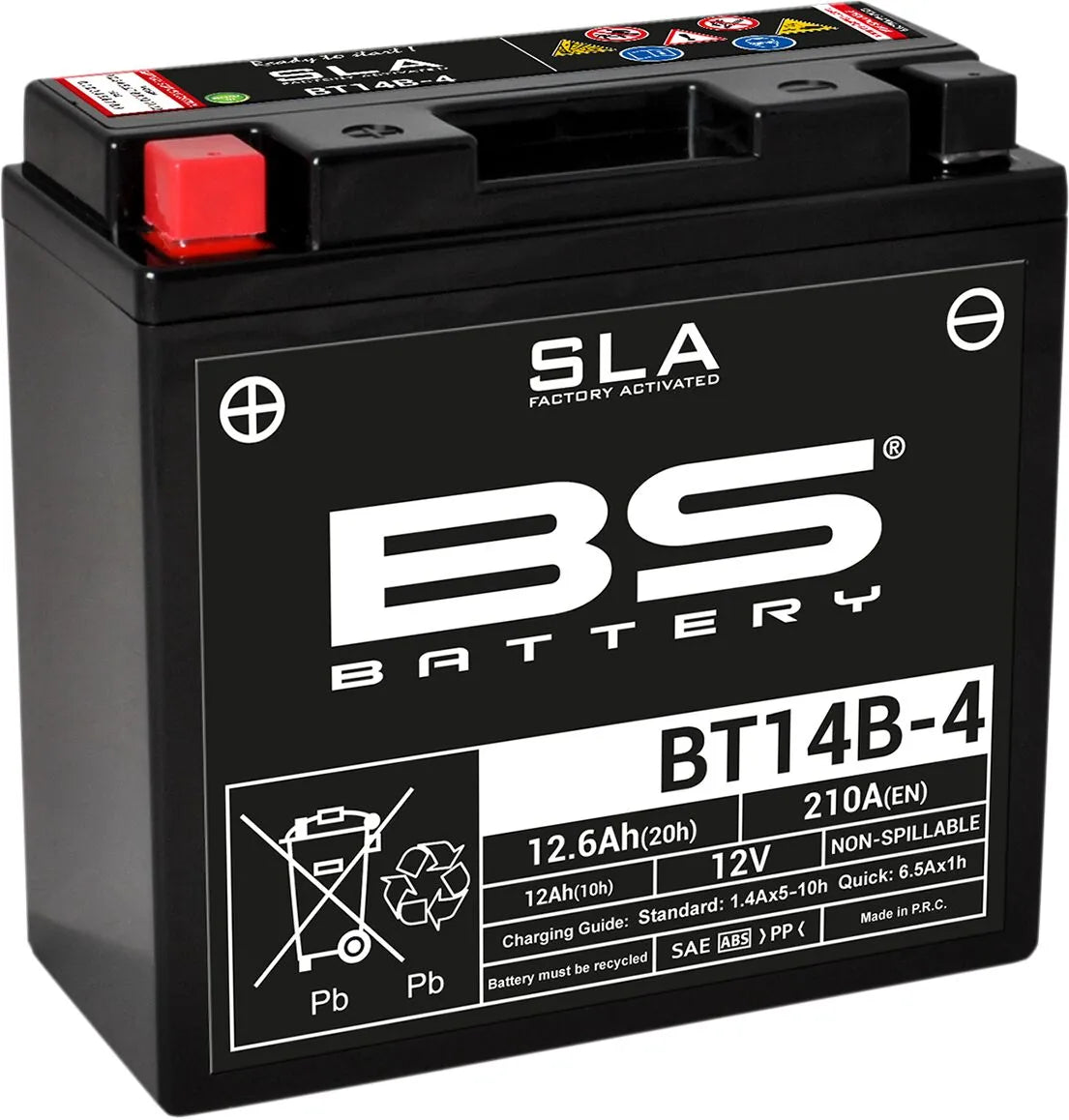 Bs Battery Agm 12ah Motorcycle Battery