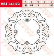 Trw Ec Cross Design Broms Rotor - Bak