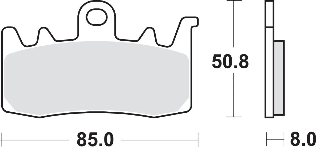 Sbs Hs Street Excel Sintered Främre Bromsbelägg - Fram