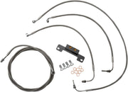 La Choppers Standard Braided Cable/Brake Line Kit for Ape Hangers