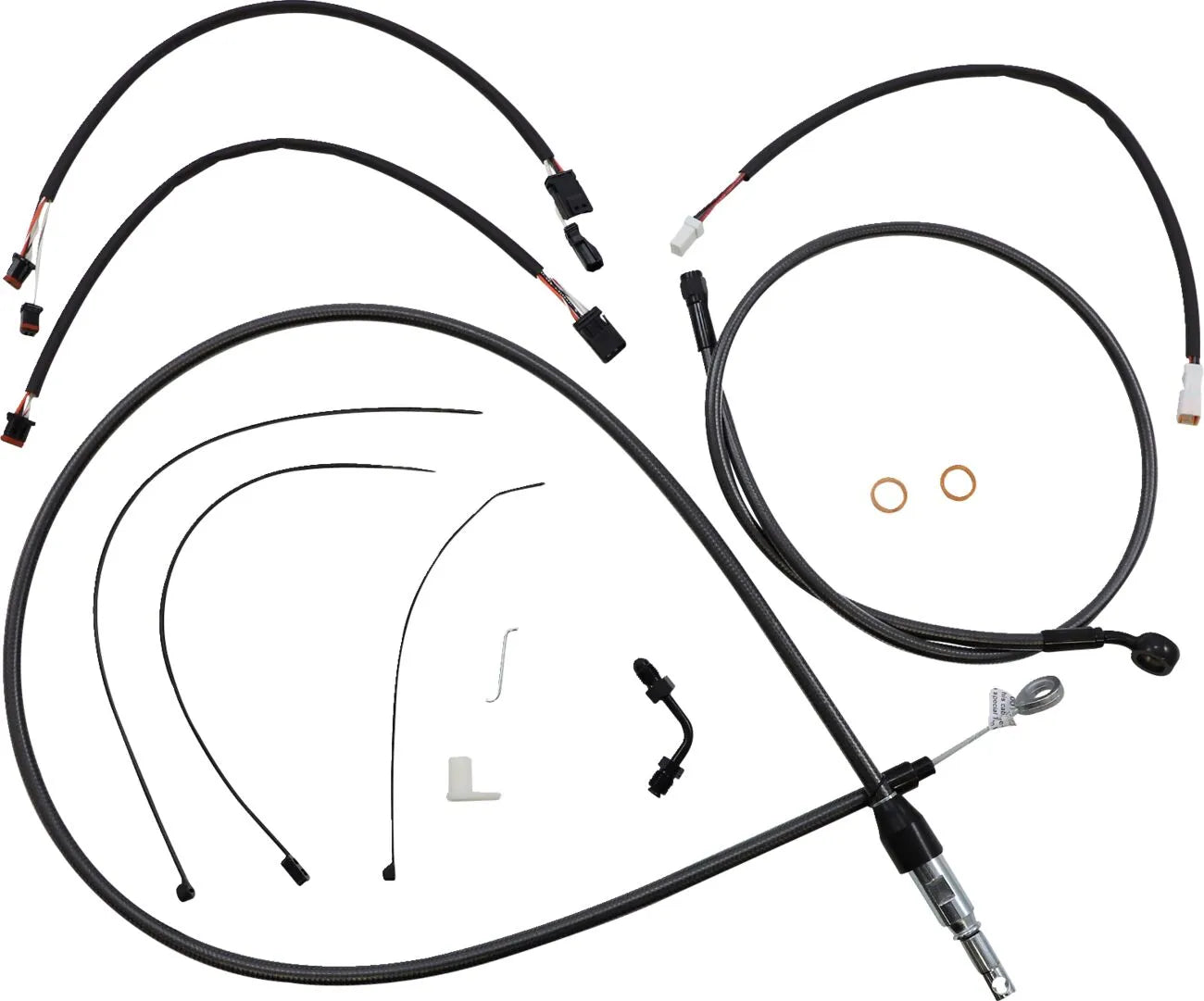 Magnum Shielding Black Pearl Handlebar Installation Kit for Ape