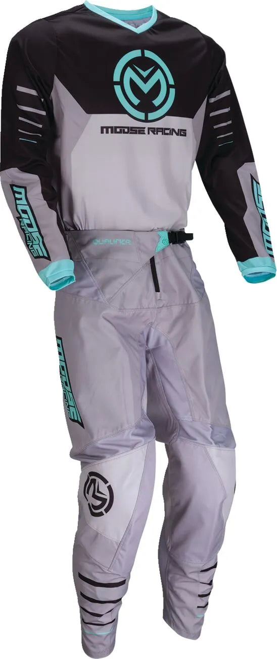Moose Offroad Qualifier Jersey - Black/Gray/Teal