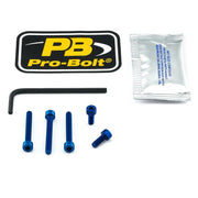 Pro Bolt Aluminium Fuel Cap Kit - Blue
