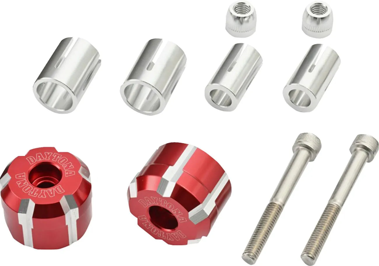 Daytona Handlebar End Weights - Anodized Red
