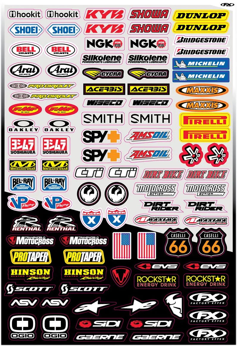 Factory Effex Micro Sponsor Sticker Kit