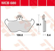 Trw Organic Allround Bromsbelägg Set - Fram