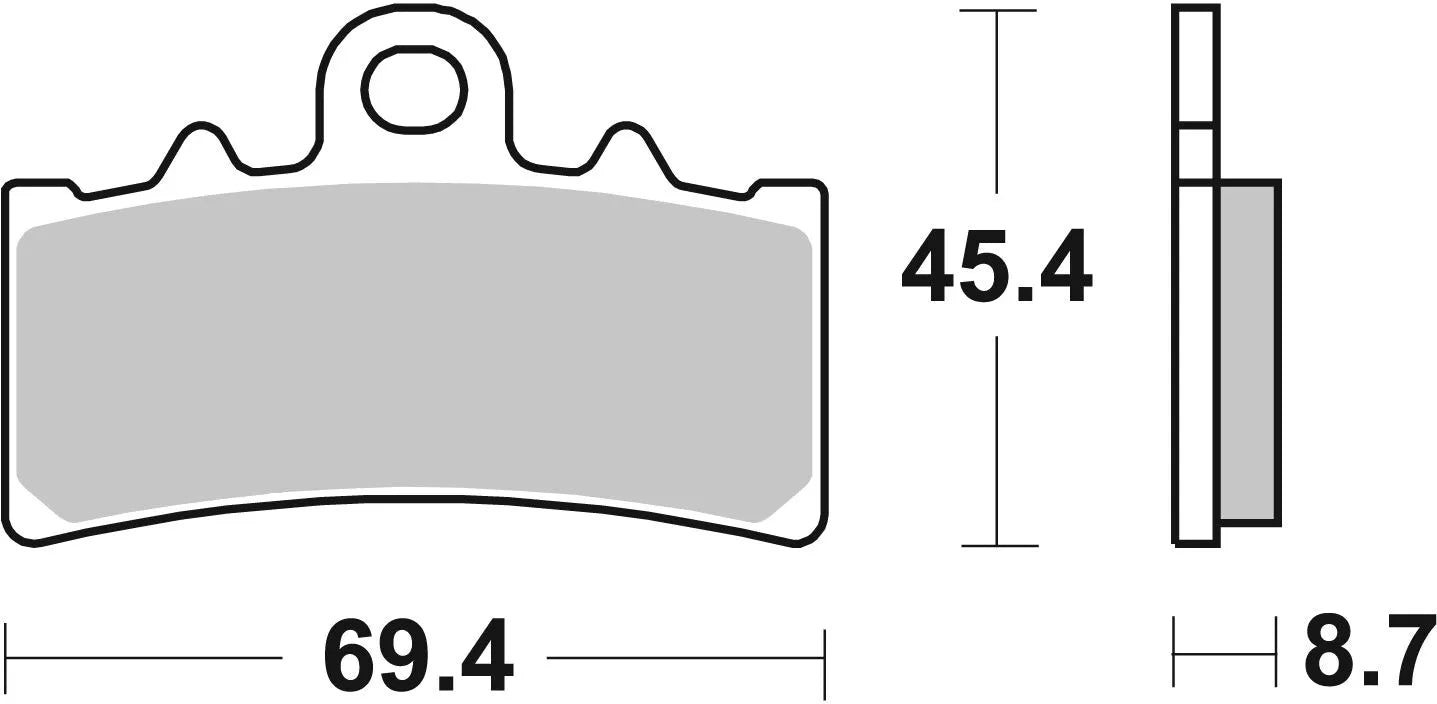 Sbs Ms Scooter Maxi Sintrade Bromsbelägg