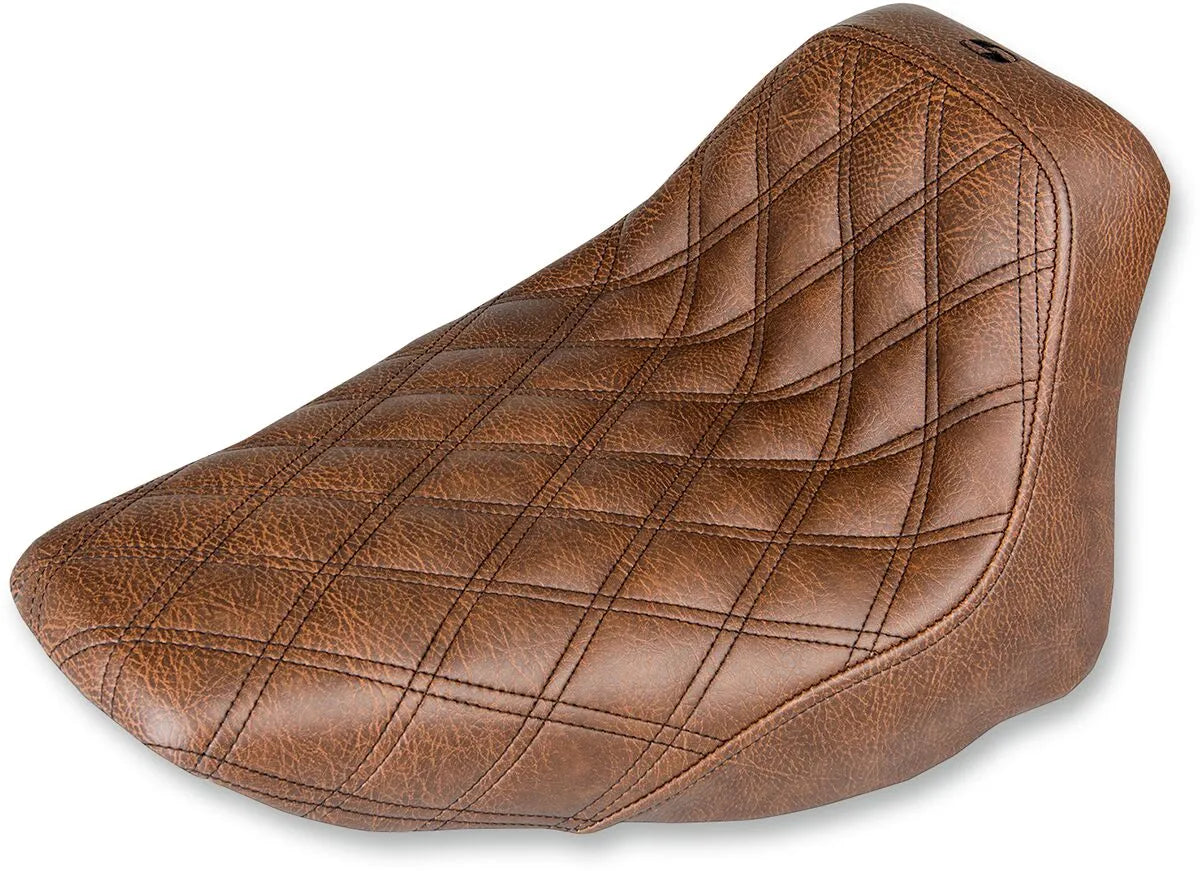 Saddlemen Renegade Lattice Stitch Solo Seat - For Harley Davidson