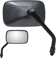 Parts Unlimited Mini Rectangular Mirror