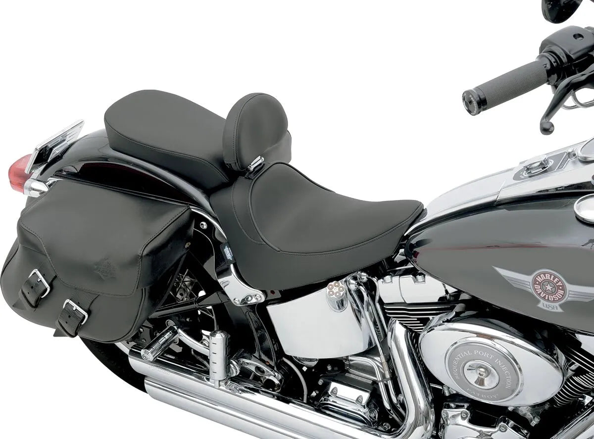 Drag Specialties Solo Seat - Backrest Compatible - For Harley Davidson