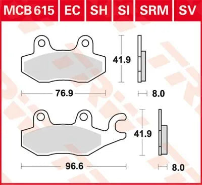 Trw Ec Series Ceramic Brake Pads